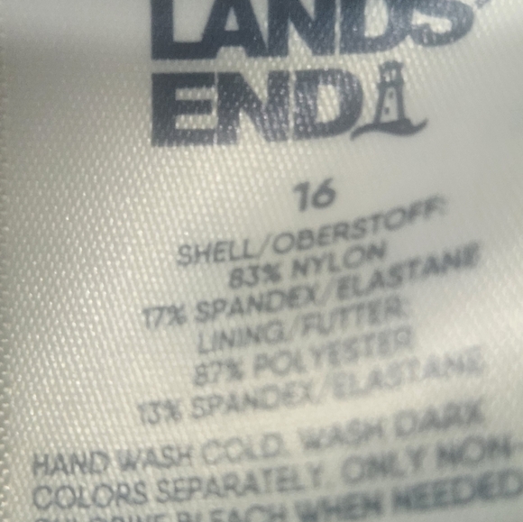 Lands End blackberry swim dress. Size 16 - Picture 5 of 5